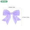 Unique Bargains Polyester Durable Craft Decorative Gift Double-Deck Pre-Tied Bows 3.6x2.2 Inch 50 Pcs - 3 of 4
