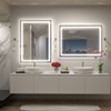 Apmir Super Bright Front & Back LED Lighted Anti-Fog Tempered Glass Bathroom/Vanity Mirror with ETL & 3-Year Warranty - 4 of 4