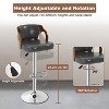 BestMassage Set of 2 Barstools Modern Beech Wood Bar Chairs with PU Leather - 3 of 4
