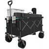 YONWAY Foldable Utility Wagon with All-Terrain Wheels,Heavy-Duty Steel Frame Collapsible Cart,Large Capacity Outdoor Garden Wagon - 4 of 4