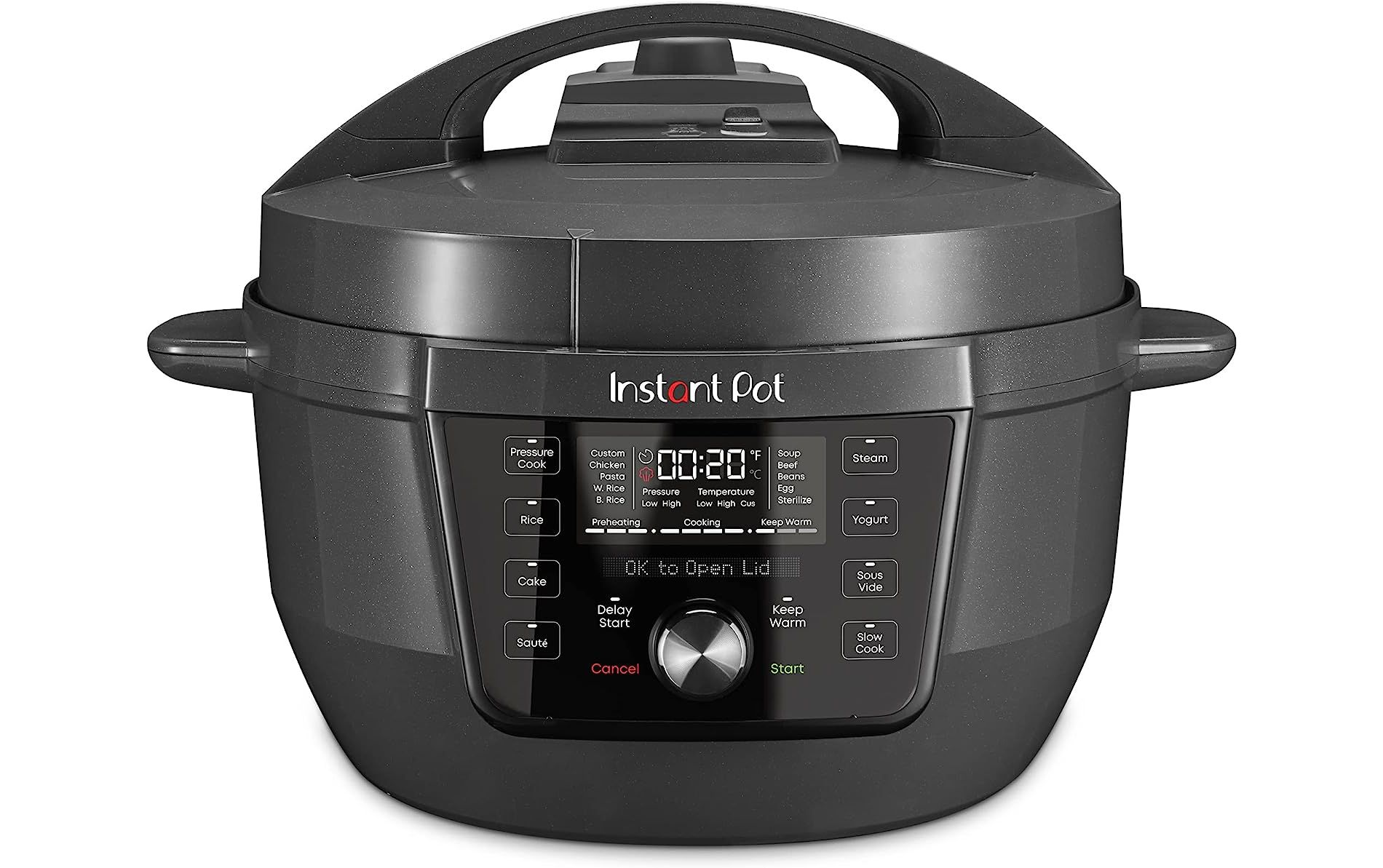 Instant Pot RIO Wide Plus, 7.5 Quarts, Quiet Steam Release, 9-in-1 Electric Multi-Cooker, Pressure Cooker, Slow Cooker, Rice Cooker & More XL