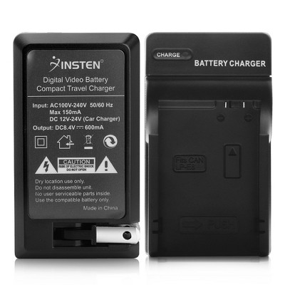 INSTEN Compact Battery Charger Set compatible with Canon LP-E8