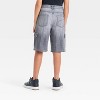 Boys' Baggy Cargo Jean Shorts - art class™ Gray Wash - 2 of 3