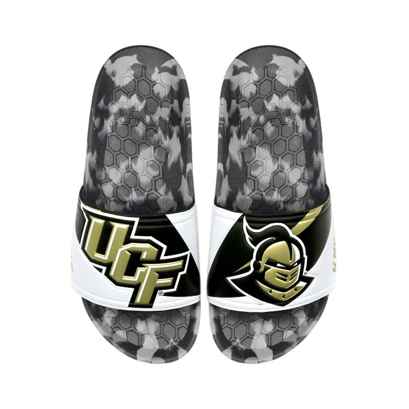 NCAA UCF Golden Knights Slydr Pro Black Sandals - White, 1 of 8