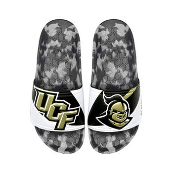 NCAA UCF Golden Knights Slydr Pro Black Sandals - White