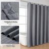 Moga Grey Shower Curtain, Hotel Luxury Fabric, Water Repellent, 72 Wx 72 L - 2 of 4