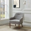 CAVINAS Chenille Accent Chair with Mid-Height Backrest and Wood Legs,Modern Upholstered Living Room Chairs,Reading Chairs for Living Room - 2 of 4