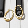 Ross-Simons 14kt 2-Tone Gold Oval Hoop Earrings - 3 of 4