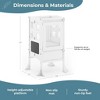 Guidecraft Classic Kitchen Helper Kids' Step Stool: Folding, Adjustable Kids Non-Slip Learning Toddler Tower with Safe Keepers - 3 of 4