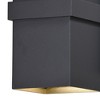 Vaxcel Lavage 2 - Light Sconce in  Textured Black - 3 of 4