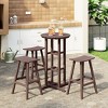 WestinTrends Malibu All Weather Hdpe Outdoor Patio Bar Height Bistro Set (4-Piece) - 2 of 4