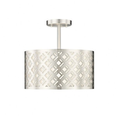 Millennium Lighting Gracelan 2 - Light Semi-Flush Mount in  Brushed Nickel