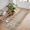 Modern Area Rugs Living Room Distressed Bordered Carpet Non-Slip Low Pile Accent Rug for Bedroom Kitchen - 3 of 4