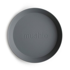 Mushie Round Dinnerware Plates, Set of 2 - 1 of 4