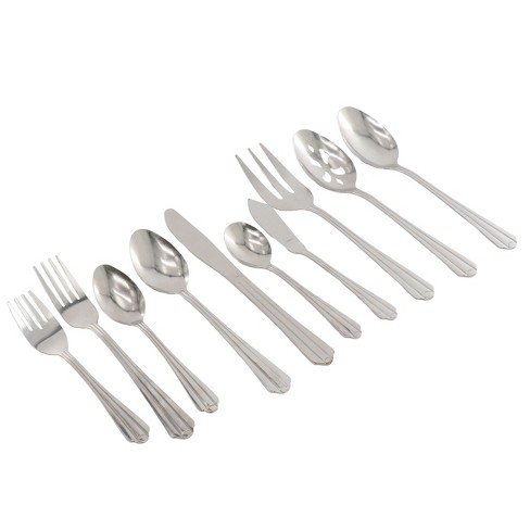 Gibson Taquan 45 Piece Stainless Steel Flatware Set in Silver - image 1 of 4