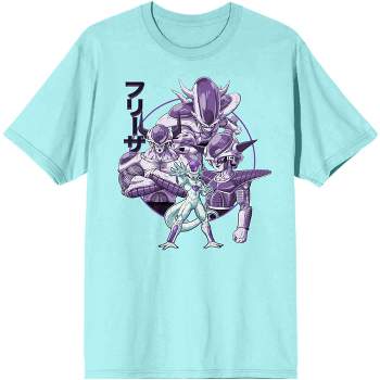Dragon Ball Z Anime Cartoon Characters Mens Blue Graphic Tee Shirt