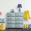 Sorbus 8 Drawers Dresser- Storage Unit with Steel Frame, Wood Top, Fabric Bins - for Bedroom, Closet, Office and more - 2 of 4