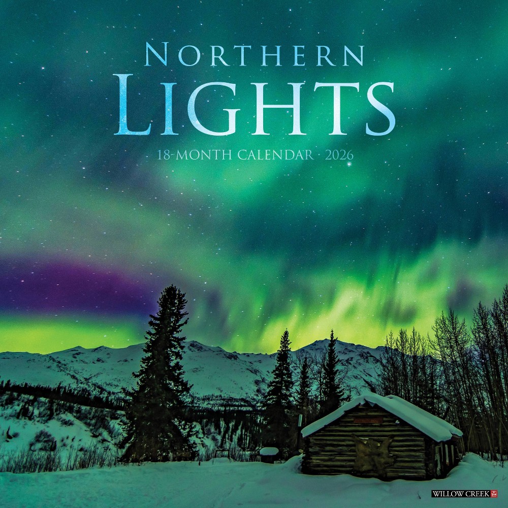 Willow Creek Press 2026 Northern Lights Wall Calendar