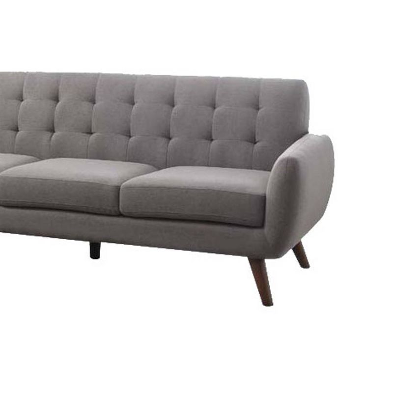 108&#34; Essick Sectional Sofa Light Gray Linen - Acme Furniture, 5 of 8