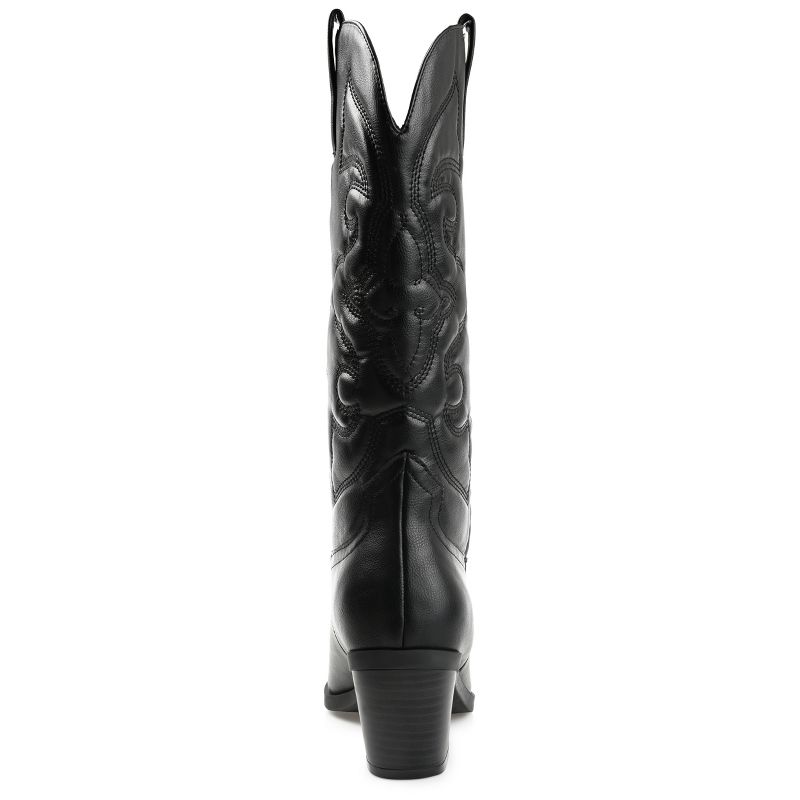 Journee Collection Womens Chantry Pointed Toe Pull On Western Boots, 4 of 13