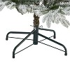 5.5ft. Flocked Spruce Artificial Christmas Tree with 200 Lights and 560 Bendable Branches – Snowy X-Mas Tree for Winter Charm - 4 of 4