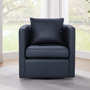 NicBex Performance Fabric Swivel Barrel Chair Modern 360-Degree Rotating Accent Chair for Living Room, Office, Lounge - 1 of 4