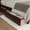 Angel Sar Full Size Bed Frame With Rattan Headboard, Boho Storage Bed with Two Drawers, Platform Bed - 4 of 4