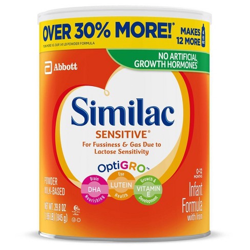 Similac Sensitive For Fussiness And Gas Infant Formula With Iron Powder 29 8oz Target