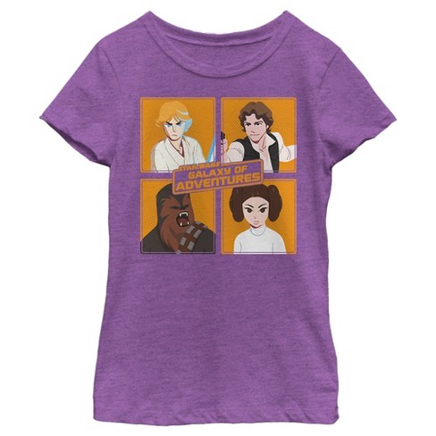 Girl's Star Wars: Galaxy Of Adventures Favorite Rebel Square T-shirt ...