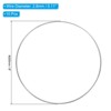 Unique Bargains Metal Macrame Wreath Floral Dream Catcher Rings 10 Pcs - 2 of 4