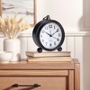 Unique Bargains Metal Battery Powered Silent Vintage Desk Clock 5.9 x 5.1 x 2 Inches - 2 of 4