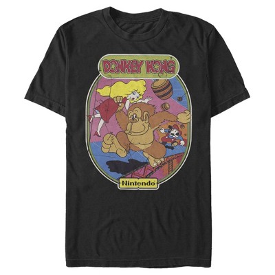 Men's Nintendo Classic Donkey Kong T-shirt - Black - Small : Target