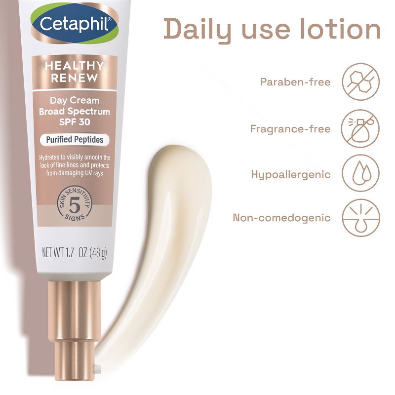 Cetaphil Healthy Renew Day Face Cream - SPF 30 - 1.7oz, 4 of 12
