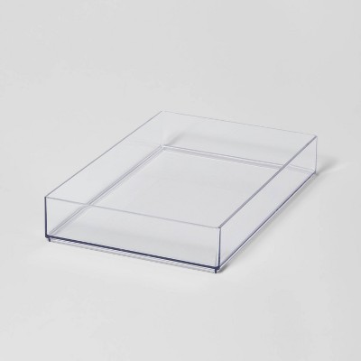 Bathroom Organizer Bin With Handles Clear - Brightroom™ : Target