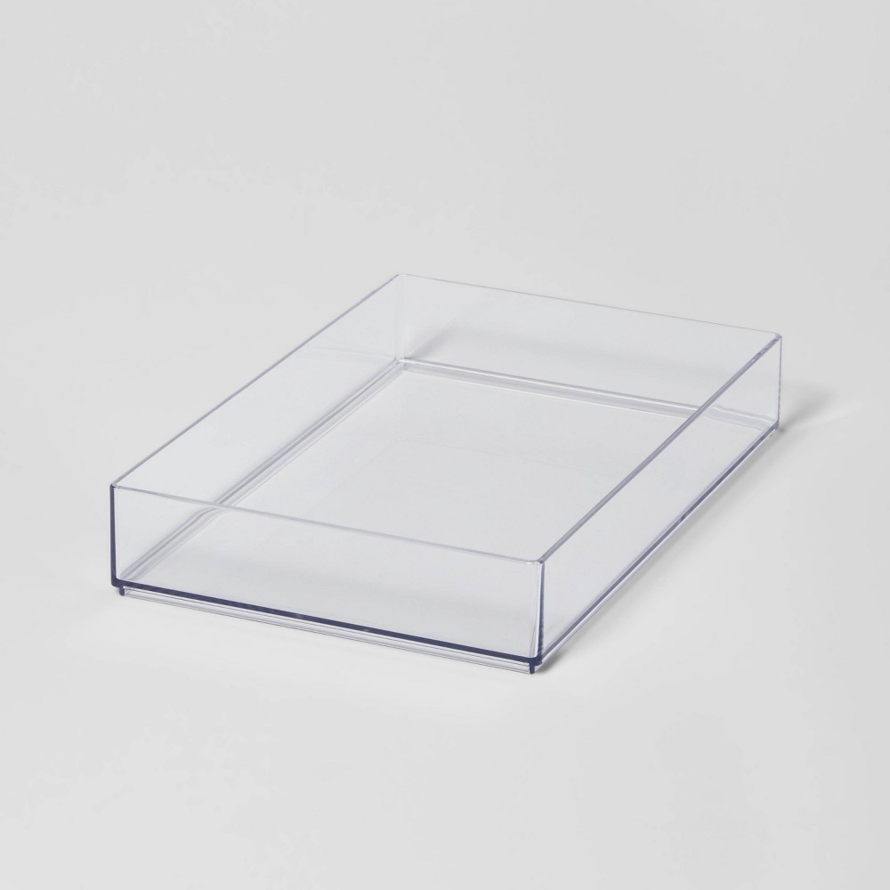 Photos - Other Bathroom Accessories Large 12" x 8" x 2" Plastic Organizer Tray Clear - Brightroom™