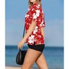 LA LEELA Button Down Shirt Summer Hawaiian Beach Vacation Party Tops Camp Short Sleeve Colorful Blouse Shirts Relaxed Fit Dressy - 3 of 4
