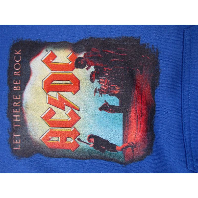 ACDC Let There Be Rock Poster Youth Royal Blue Hoodie, 2 of 3
