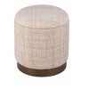 Carolina Chair  Table Handwoven Boreas Hammered Metal Storage Ottoman - 2 of 4