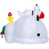 Gemmy Peanuts 4.5-FT Snoopy and Woodstock Igloo Scene Holiday Inflatable - 3 of 4