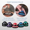 Core Products Omni Massage Ball Manual Roller Massager for Self Massage Therapy Tool, Black Cap - Blue - 2 of 4