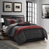 Nanshing 7pc Queen Corell Comforter Set Black - 2 of 4