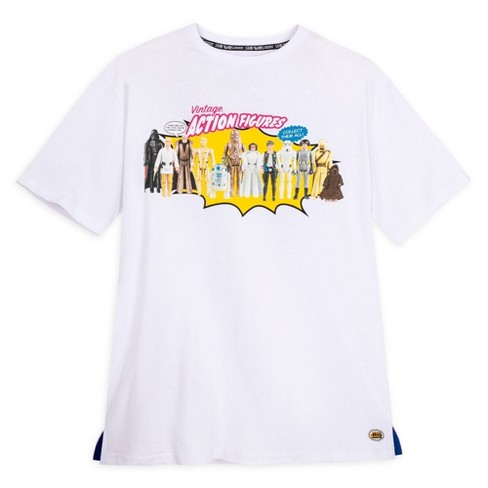 Men's Star Action Figure Short Sleeve T-shirt - White S - Disney Store : Target
