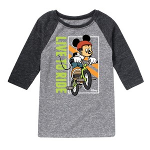 Boys' - Disney - Ride It Out Raglan Graphic T-Shirt - 1 of 4
