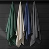 Tribeca Living Yarn Dyed Organic Cotton/Wool Oversized Blanket - 4 of 4