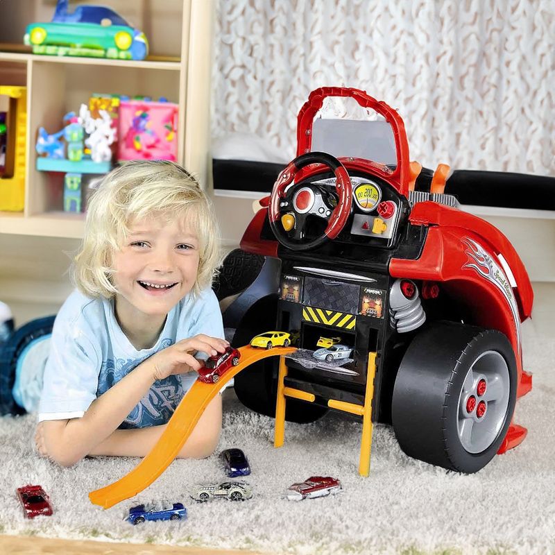 Theo Klein Interactive Toddler Toy Car and Engine Service Maintenance Station and Play Set with Kids Tools Included, Red, 4 of 7