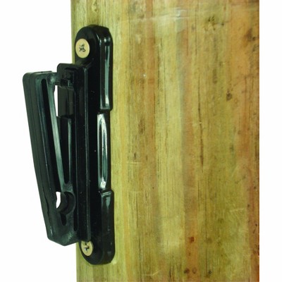Field Guardian Wood Post - 2" Polytape Nail on Insulator - Black