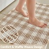 BAGOKIE Waffle Non-Slip Bath Mat Super Absorbent & Quick Dry Bathroom Rug - 2 of 4