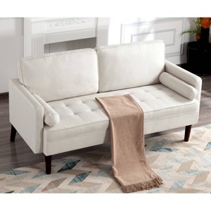 Sapphtopaz 65" Modern Couch Sofa - Loveseat Style with Soft Upholstery & Sturdy Frame, Cozy Seating for Living Room & Family Gatherings - 1 of 3