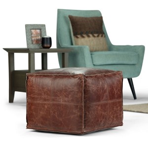 NicBex Modern Pouf Ottoman, Multifunctional Footstool for Living Room and Bedroom, Simple and Stylish Design - 1 of 4