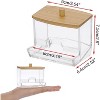 Maison Acrylic Qtip Dispenser with Opening 2 Pack - 4 of 4